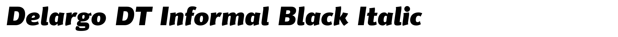 Delargo DT Informal Black Italic image
